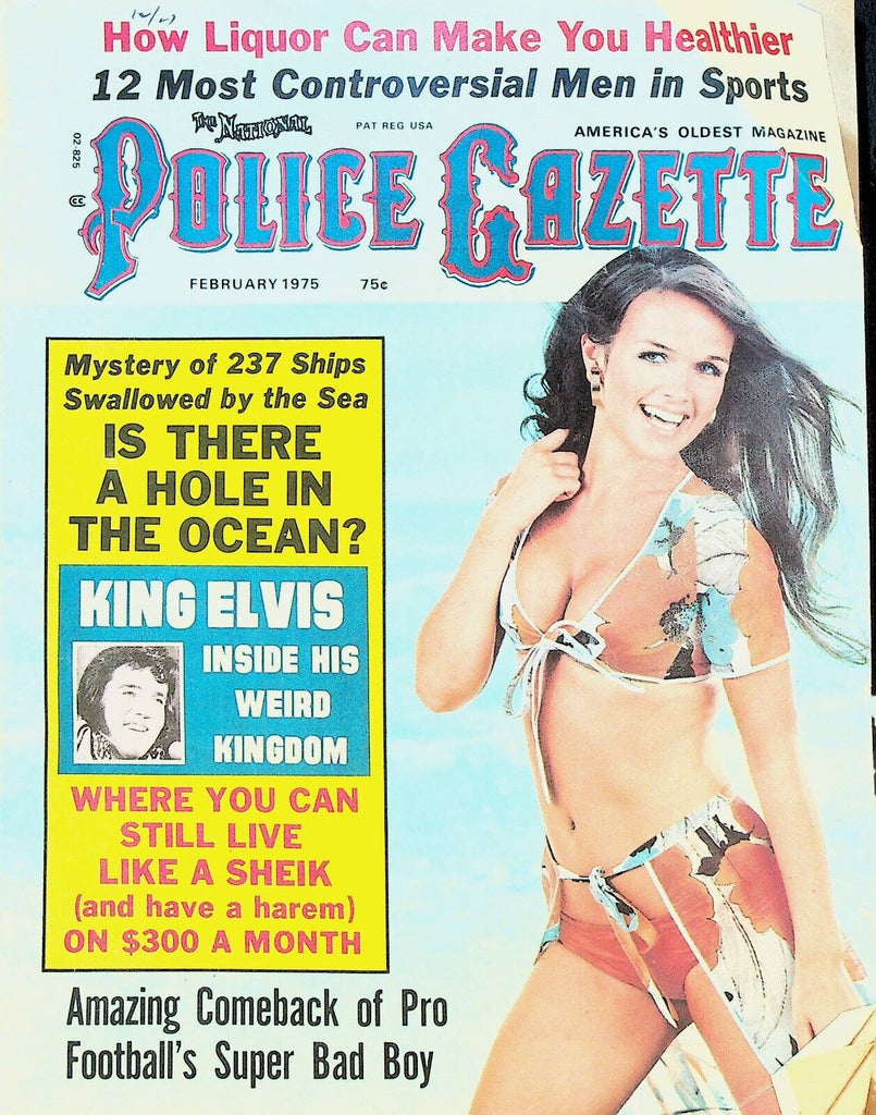 Police Gazette February 1975 Elvis Presley Gordie Howe Ursula Andress Roy Rogers