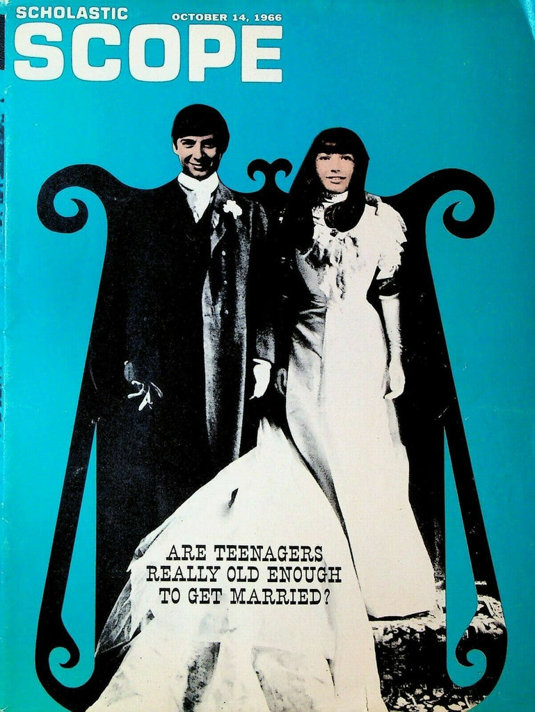 Scholastic Scope October 14 1966 Teen Marriage Bill Gaines Langston Hughes