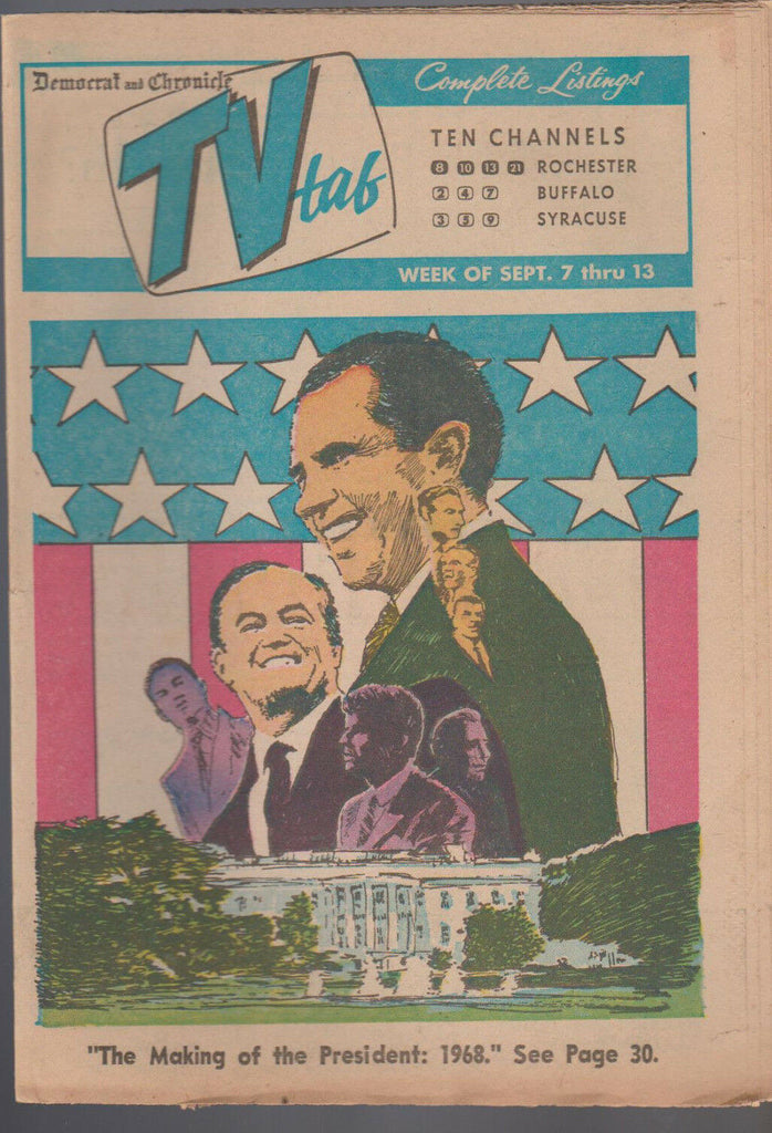 Democrat & Chronicle TV Tab September 7 1968 The Making of the President Nixon