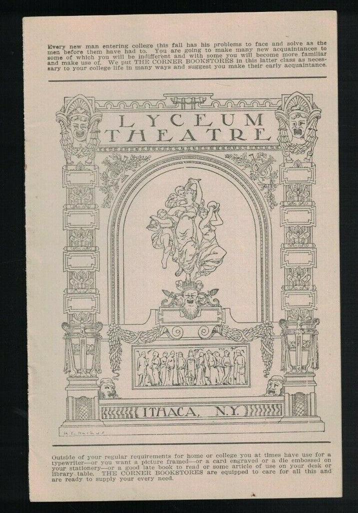 The Princess Pat Play Program Lyceum Theatre Ithaca NY November 29 1916