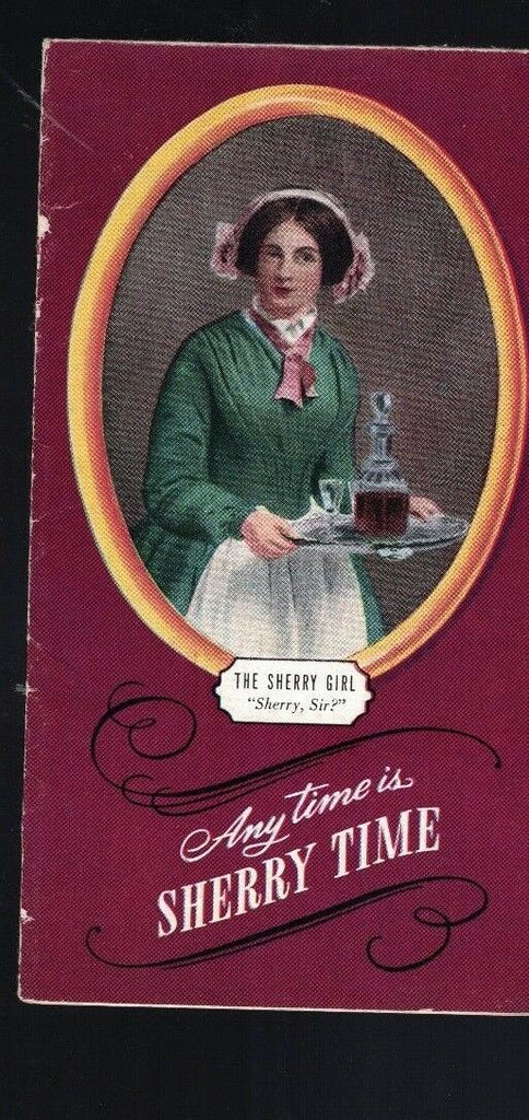 Williams and Humbert Sherry Vintage Brochure Any Time is Sherry Time