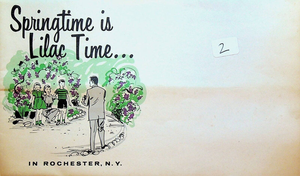 Springtime is Lilac Time in Rochester NY Lilac Festival Brochure 1950s