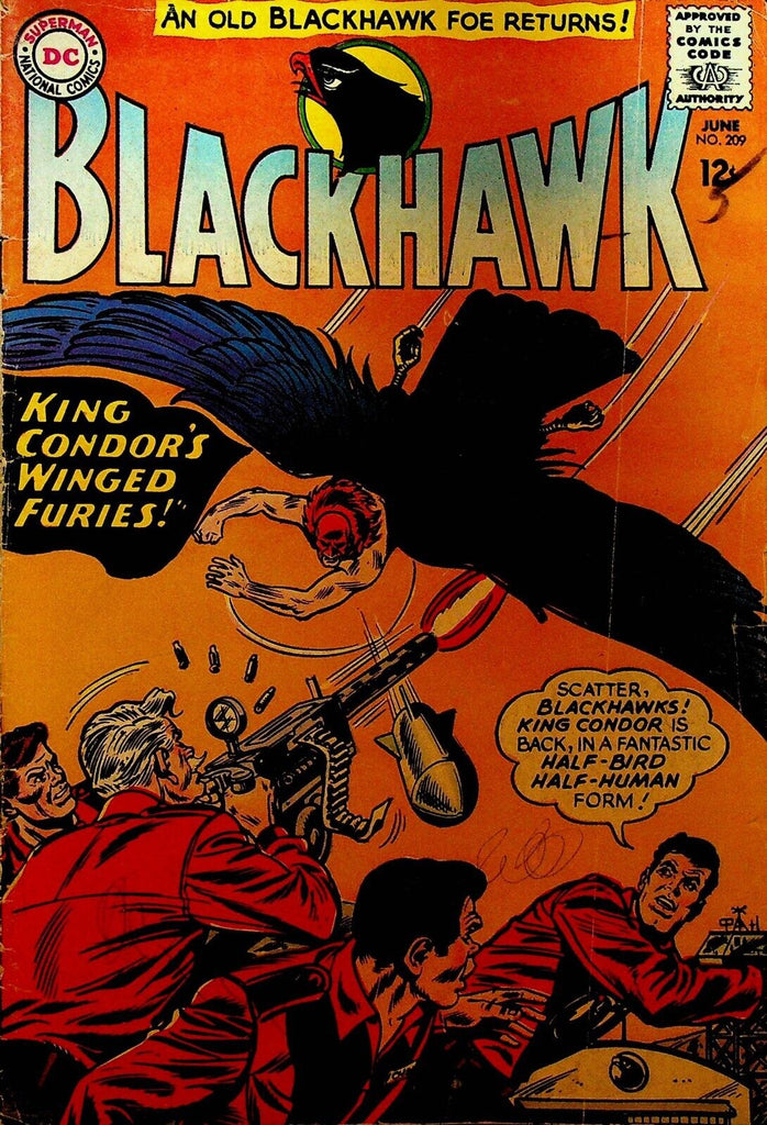 Blackhawk 209 DC Comics 1965 King Condor's Winged Furies