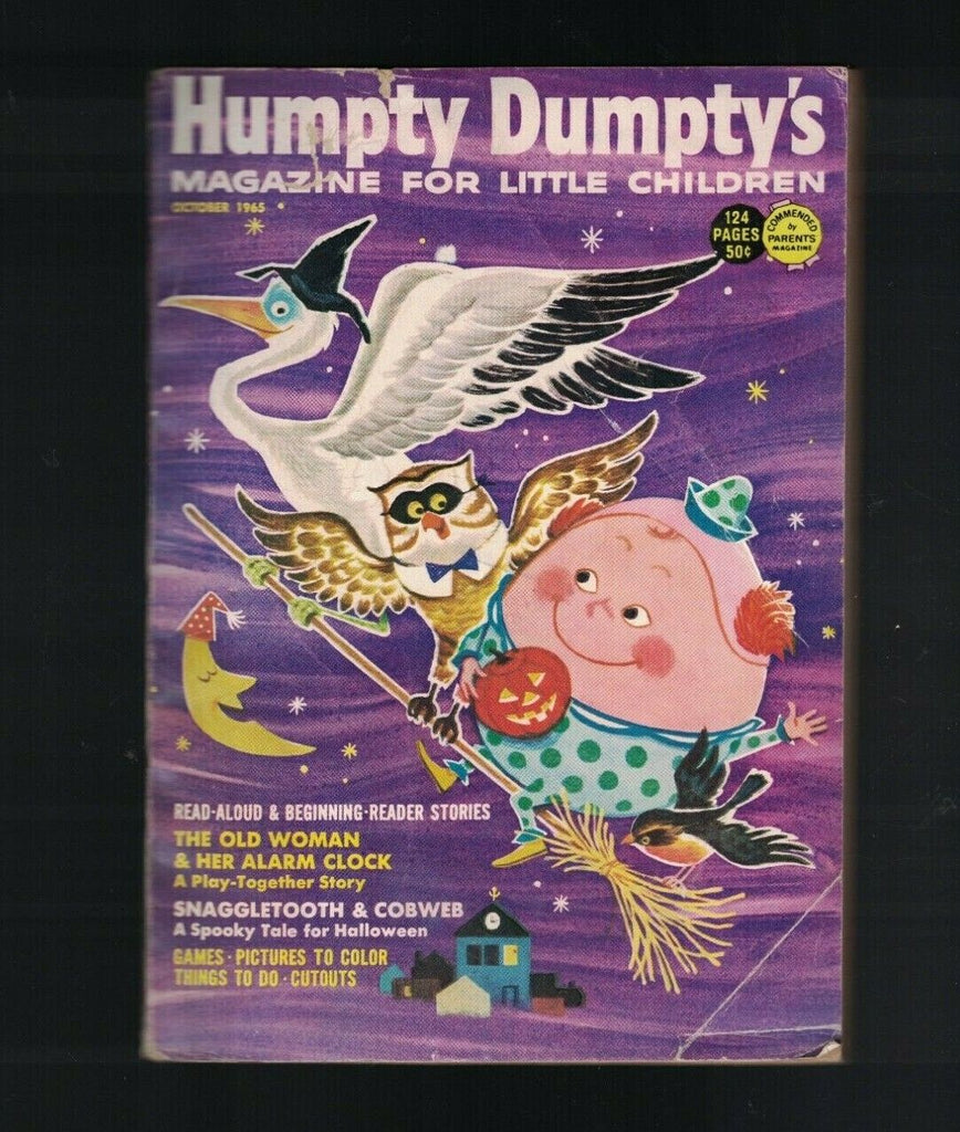 Humpty Dumpty's Magazine for Little Children October 1965 Halloween Cover