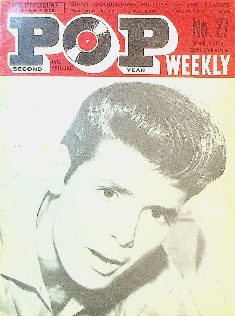Pop Weekly #27 February 29 1964 The Beatles Elvis Presley Dave Clark 5