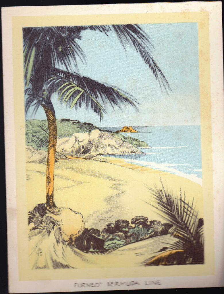 Furness Bermuda Line QTEV Queen of Bermuda Lunch Menu November 8 1960