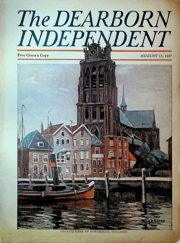 The Dearborn Independent August 13 1927 William Shakespeare Illegal Immigrants