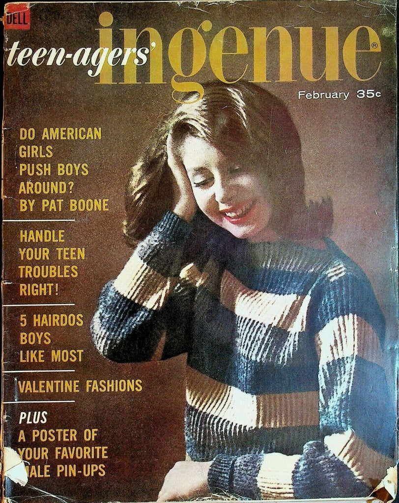 Ingenue Magazine February 1961 Pat Boone Mickey Mantle Elvis Steve McQueen