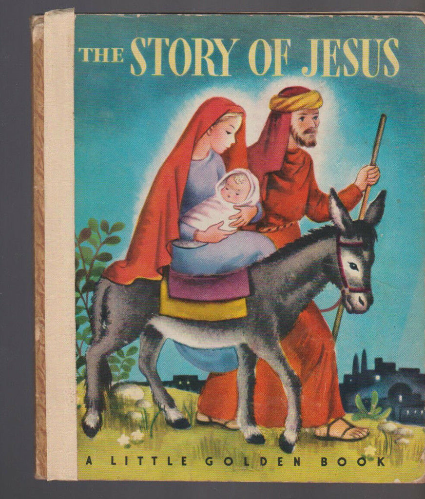 The Story of Jesus Little Golden Book 2nd Print Beatrice Alexander
