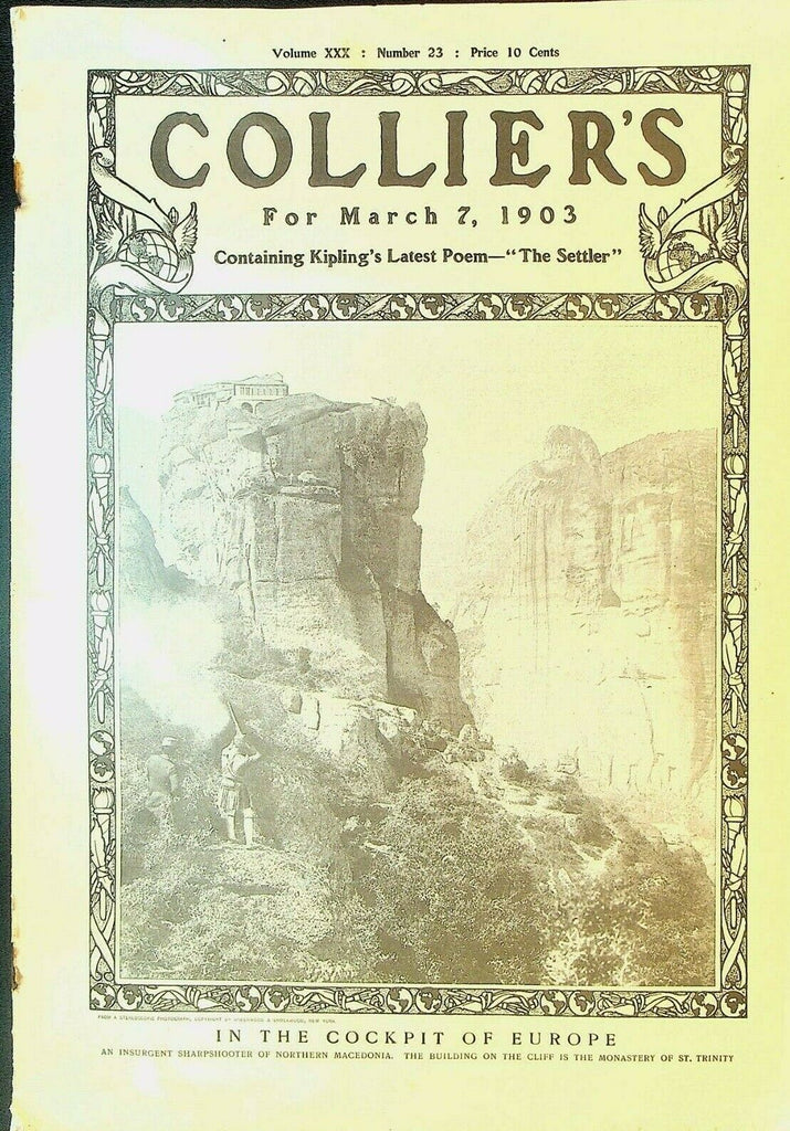 Collier's March 7 1903 Rudyard Kipling India Booker T Washington Curling