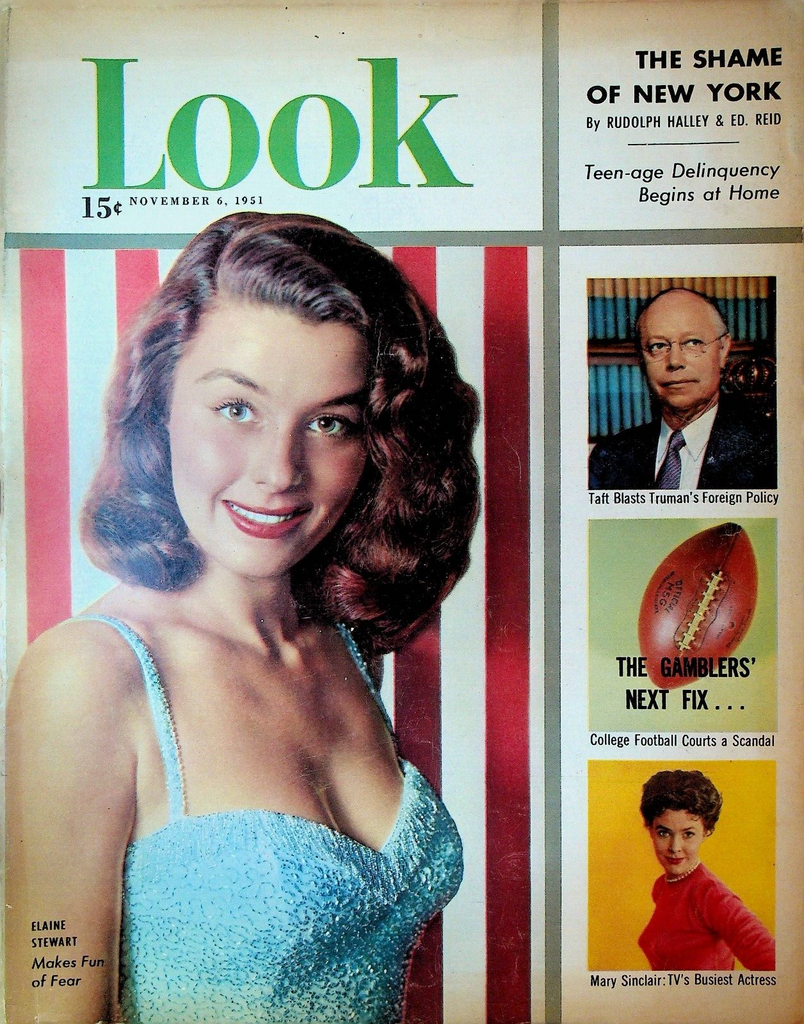 Look Magazine November 6 1951 Elaine Stewart Mary Sinclair Red Skelton