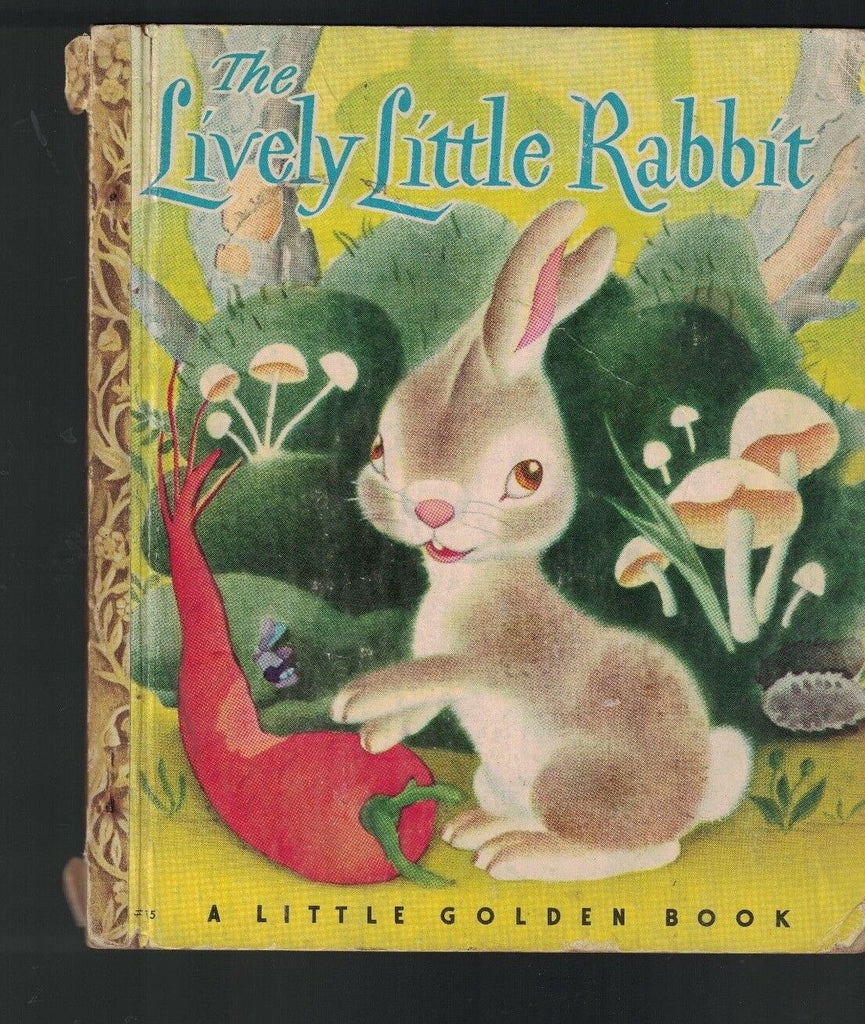 The Lively Little Rabbit Little Golden Book 12th print Gustaf Tenggren