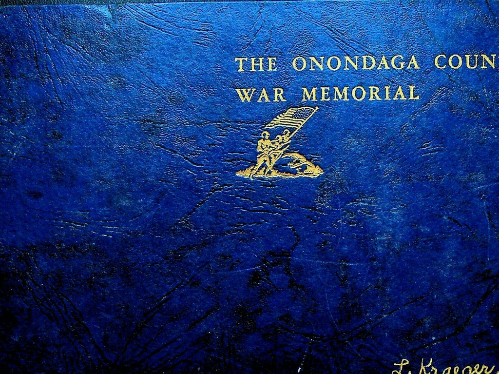 Onondaga County War Memorial Book 1951 Syracuse NY Military Tribute