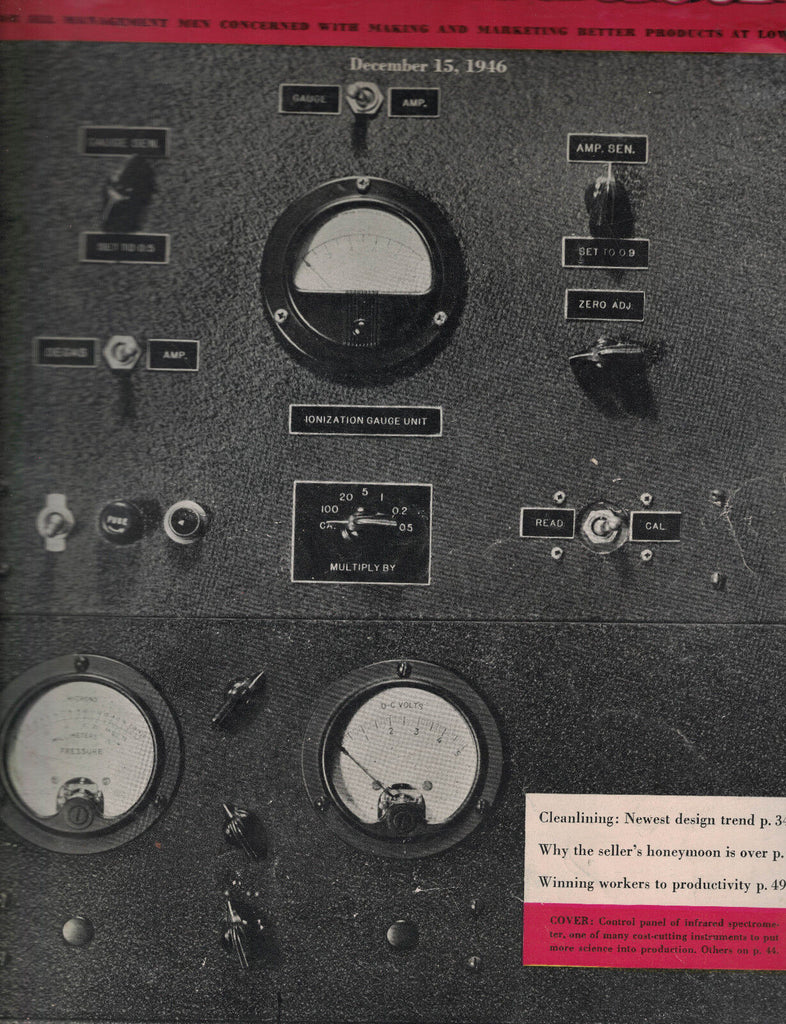 Modern Industry Magazine December 15 1946 Preview of 1947 Trends