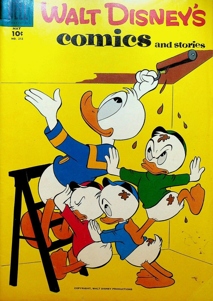 Walt Disney's Comics & Stories 212 Dell Comics 1958 Painting Ceiling