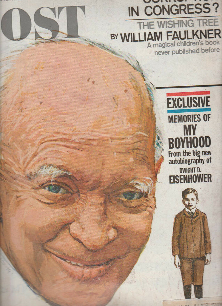 Saturday Evening Post April 8 1967 Dwight Eisenhower William Faulkner Vietnam