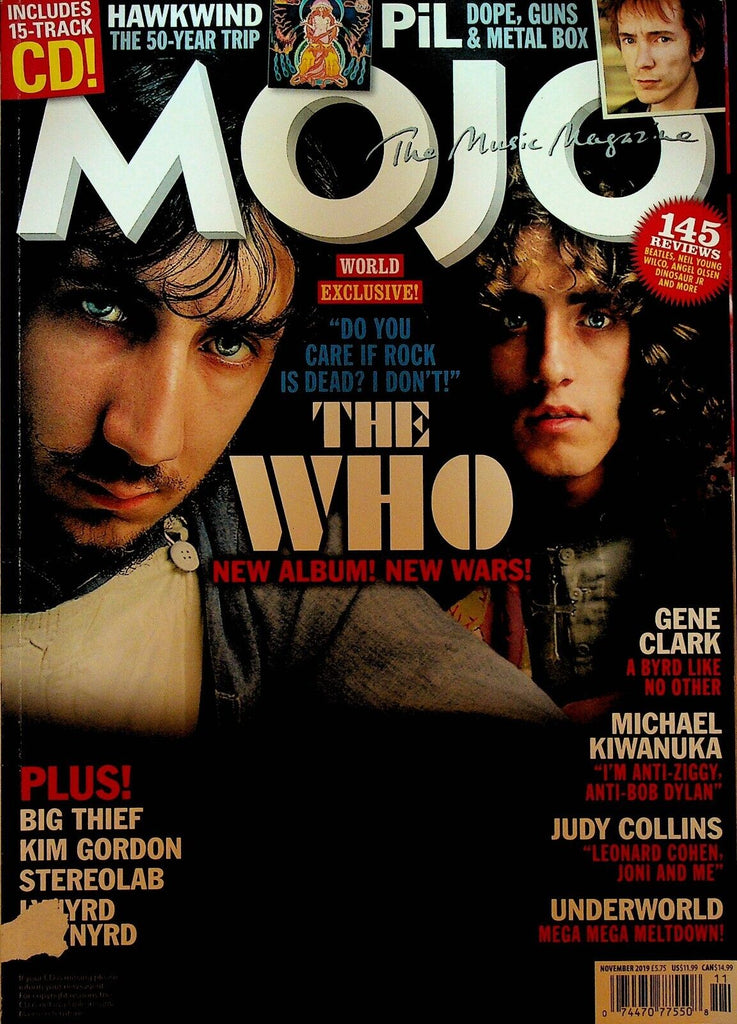 Mojo Magazine November 2019 The Who Judy Collins PiL Michael Kiwanuka Gene Clark