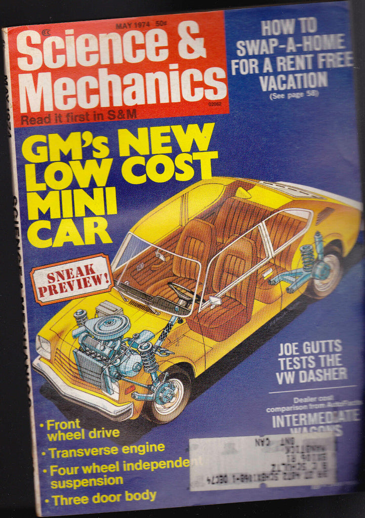 Science & Mechanics Magazine VW Dasher GM Mini-Car May 1974