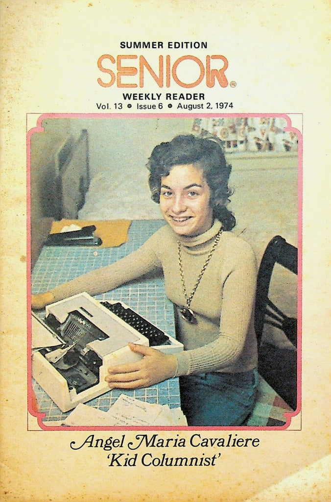 Senior Weekly Reader August 2 1974 Angel Maria Caveliere Hang Gliding