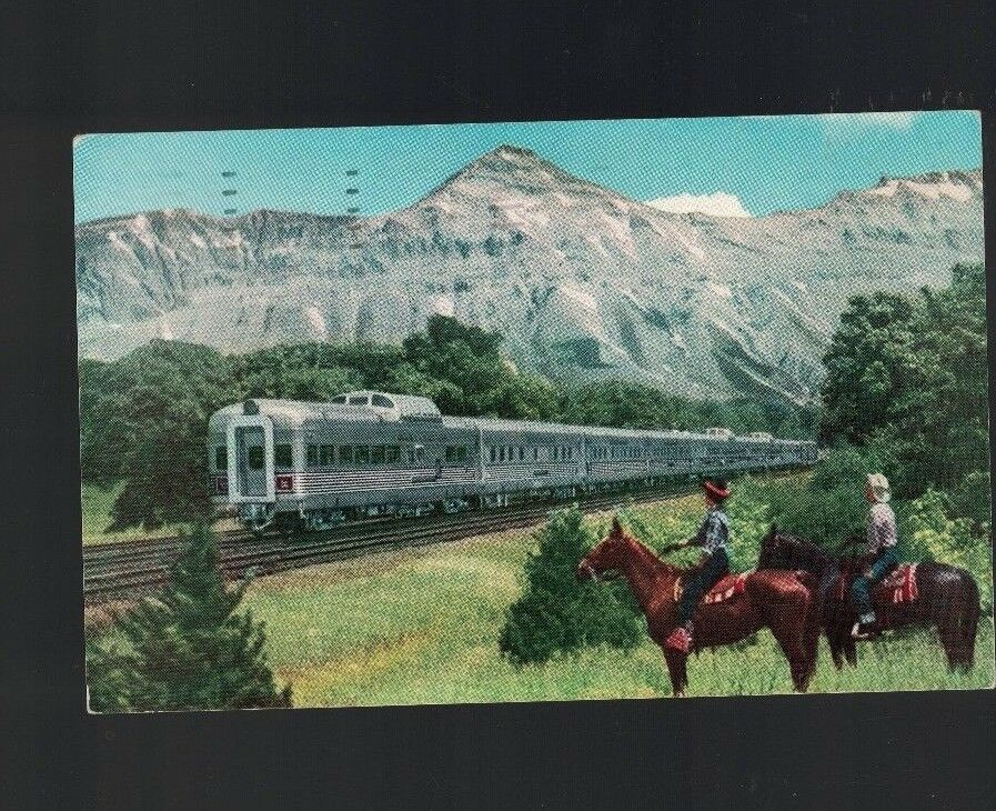 Denver Zephyr Burlington Route 1973 Postcard Trains Railroad