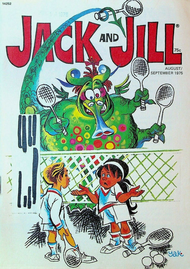 Jack & Jill Magazine August 1975 Billie Jean King Tom Yakutis Dragon Tennis