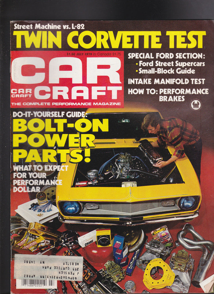 Car Craft Magazine Corvette Ford Street Supercars July 1979  FREE US S/H