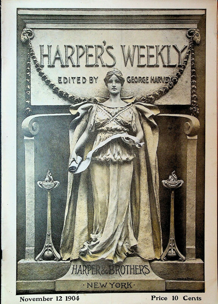 Harper's Weekly November 12 1904 Yale Columbia Football Harvard New York Subway
