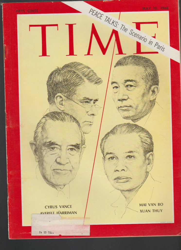 Time Magazine May 10 1968 Mai Van Bo Xuan Thuy Cyrus Vance Averell Harriman