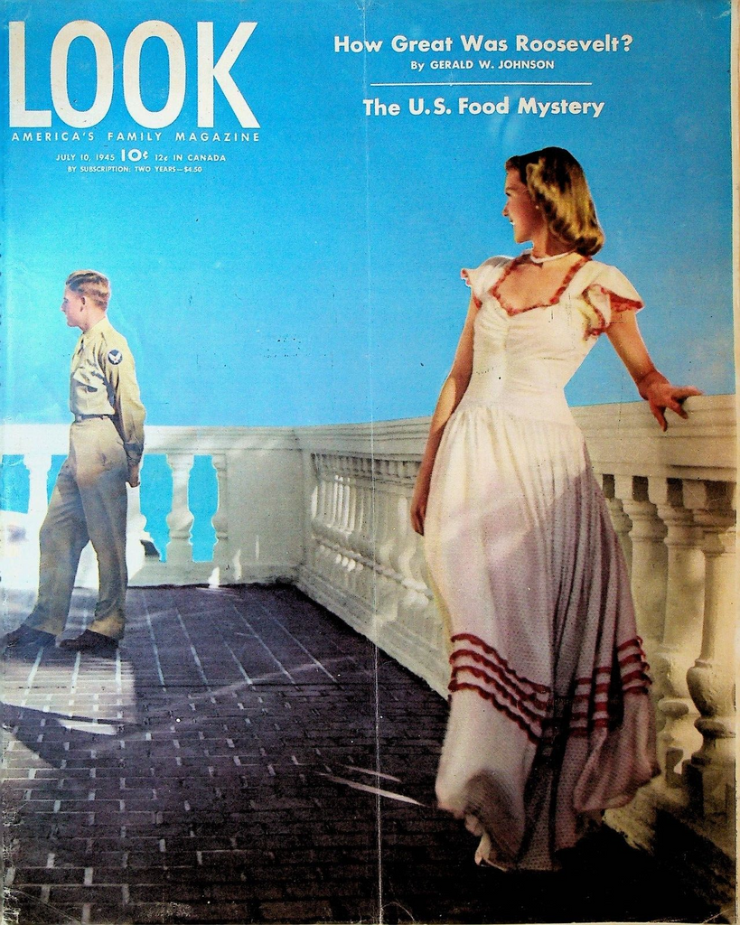 Look Magazine July 10 1945 WWII Maureen O'Hara Ella Raines
