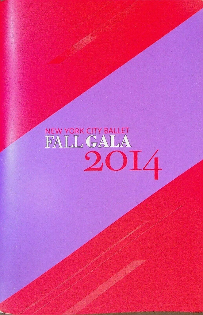 New York City Ballet Playbill September 2014 Fall Gala Clearing Dawn