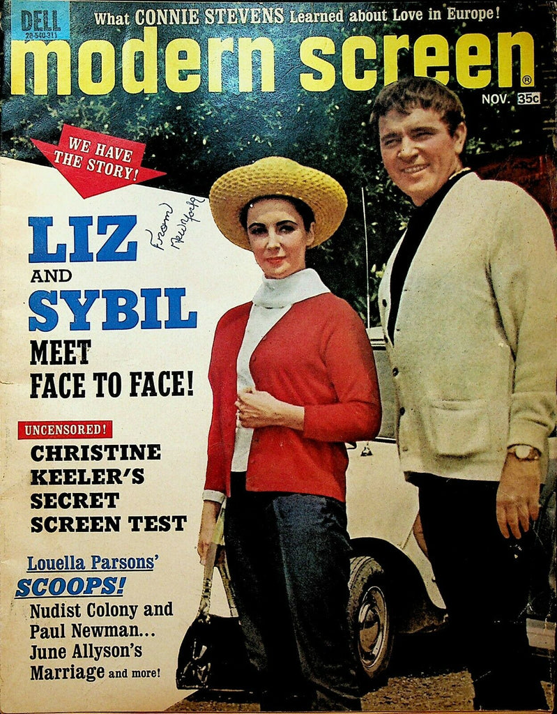 Modern Screen Magazine November 1963 Liz Taylor Ann-Margret Elvis Presley