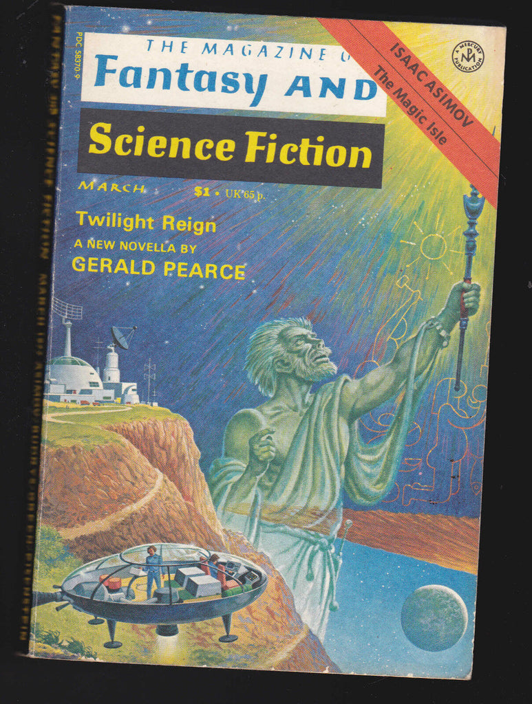 Magazine of Fantasy & Science Fiction March 1977 Gerald Pearce Isaac Asimov