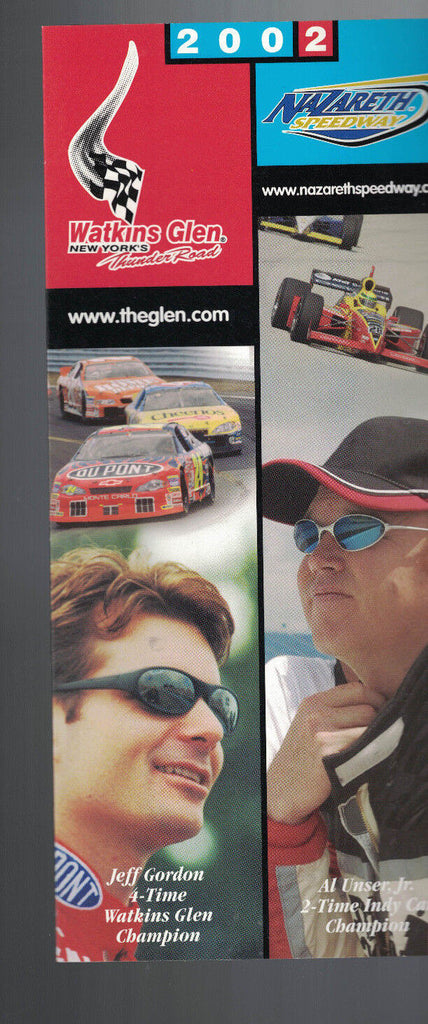 Watkins Glen New York's Thunder Road Racing Brochure 2002 Jeff Gordon Al Unser