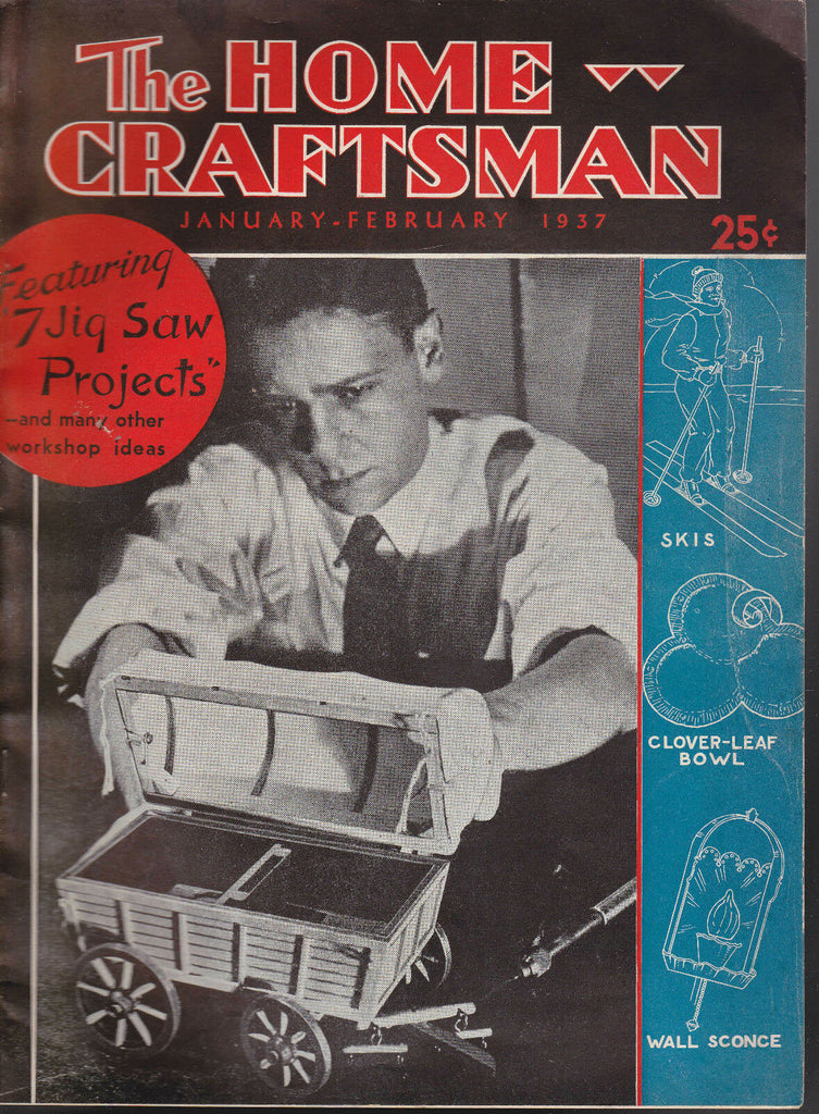 The Home Craftsman Magazine Jigsaw Projects January February 1937