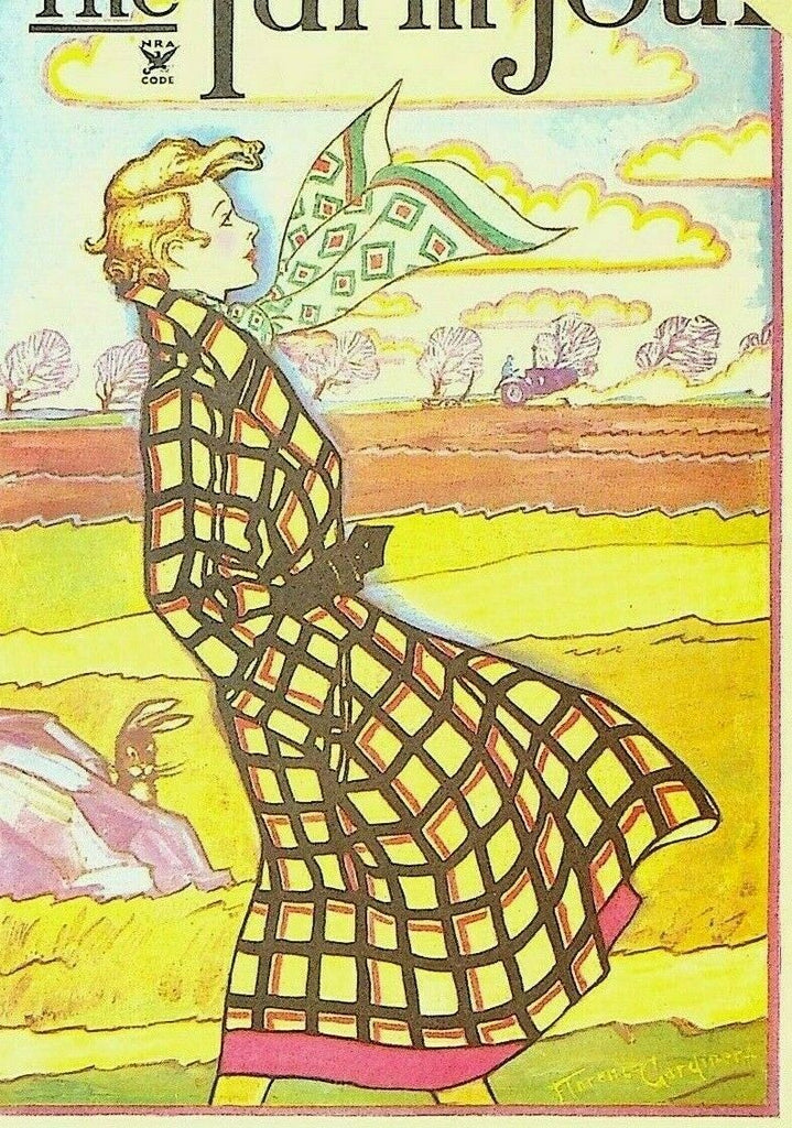 National Farm Journal Magazine March 1935 Florence Gardiner Art Deco Cover