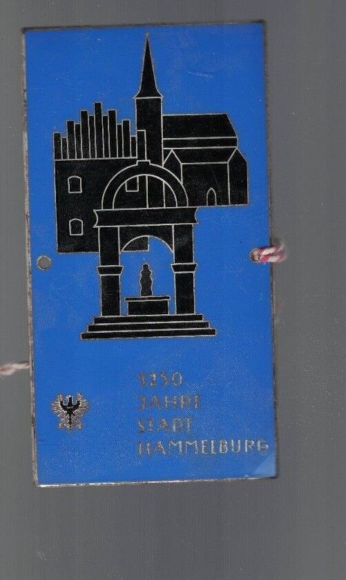 1250 Jahre Stadt Hammelburg metal plate Germany