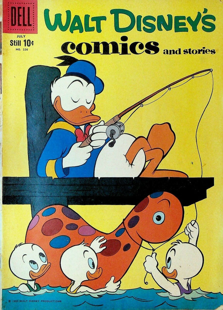 Walt Disney's Comics & Stories 226 Dell Comics 1959 Donald Duck Fishing