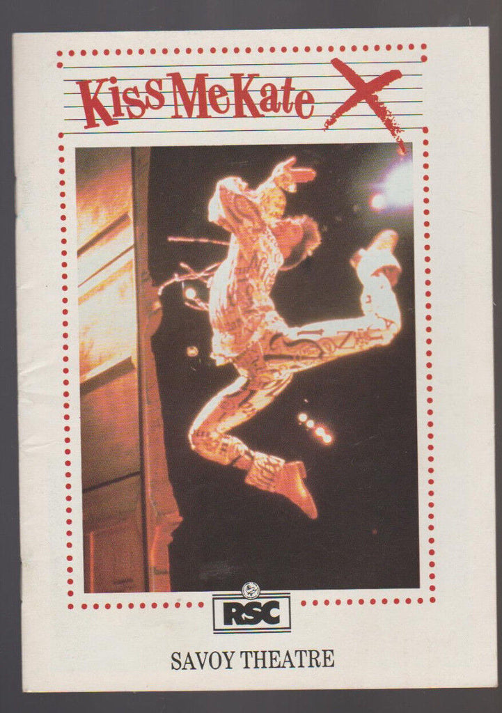 Kiss Me Kate Program RSC Savoy Theatre 1988 Tim Flavin James Smillie