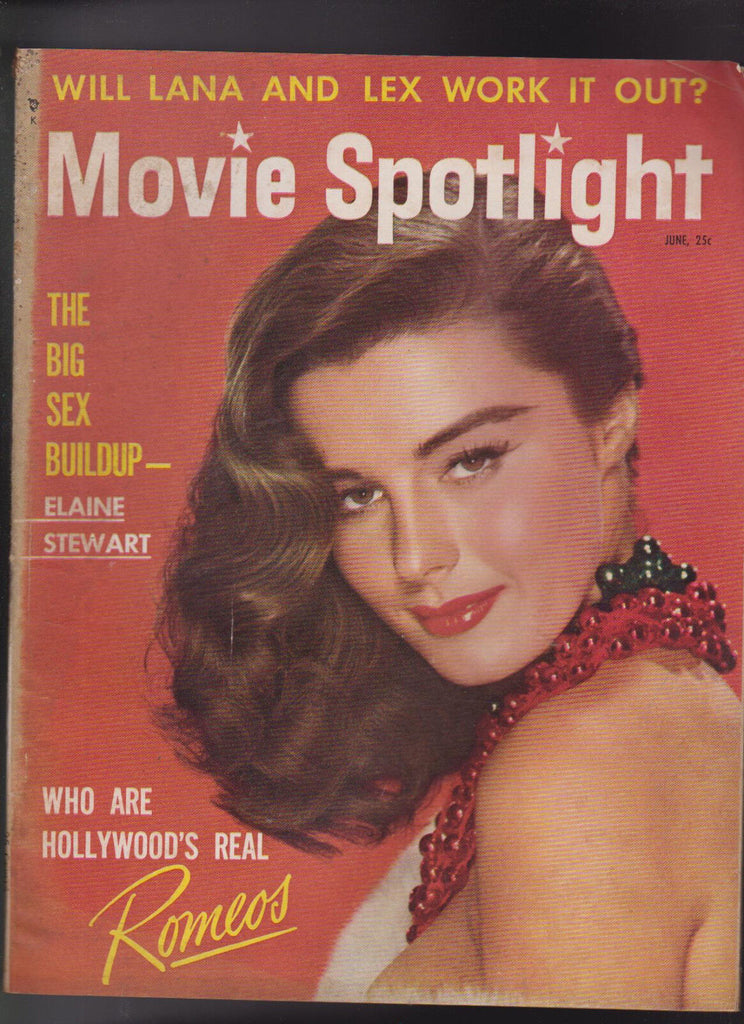 Movie Spotlight June 1954 Elaine Stewart Audrey Hepburn Rock Hudson