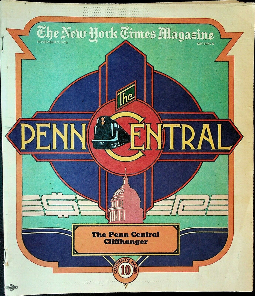 New York Times Magazine November 3 1974 Harlem Penn Central Railroad