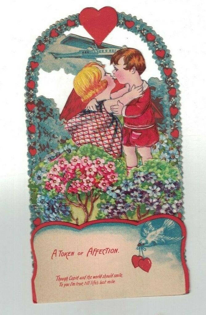 A Token of Affection Stand-Up Valentine's Day Card Airplane Valentine