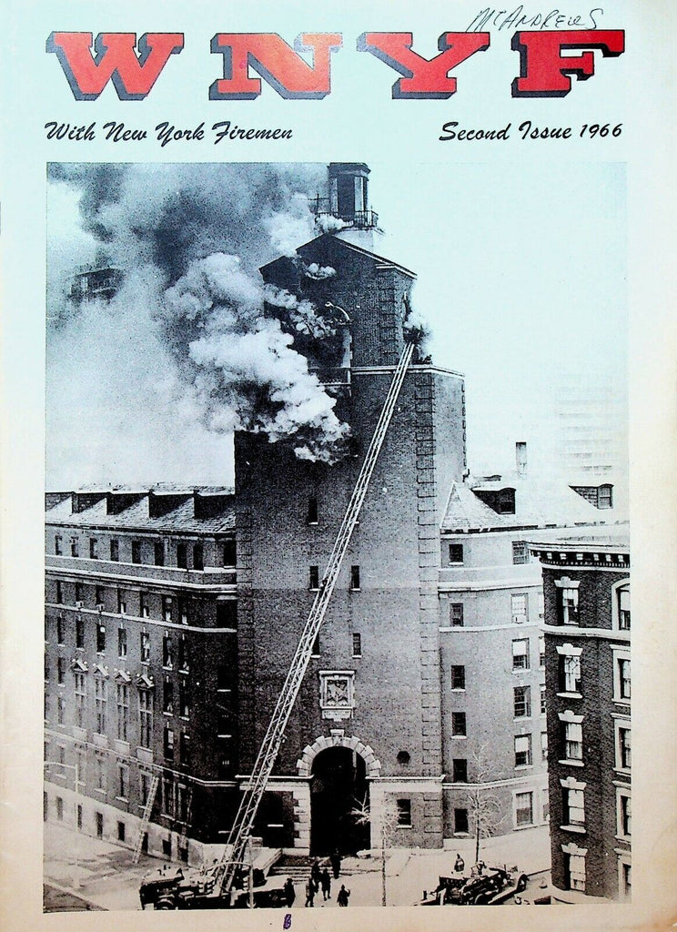 With New York Firemen Magazine #2 1966 Jewish Theological Seminary Library Fire