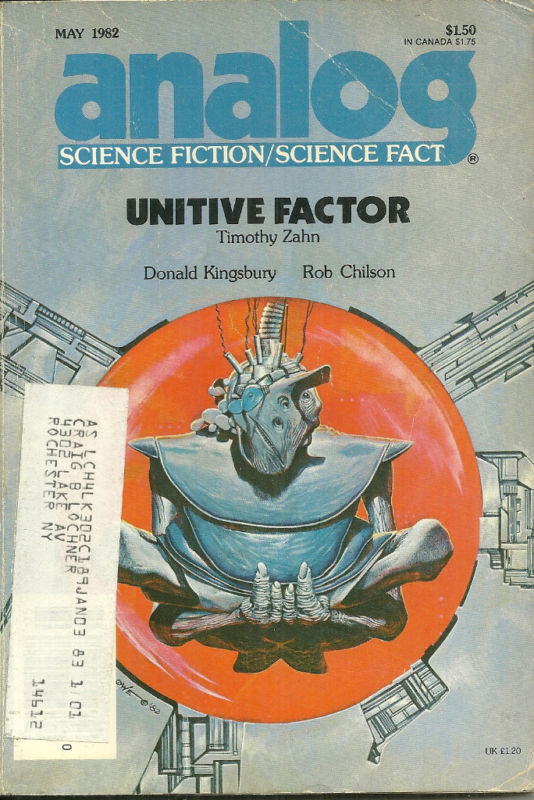 Analog Magazine May 1982 Timothy Zahn Rob Chilson Science Fiction