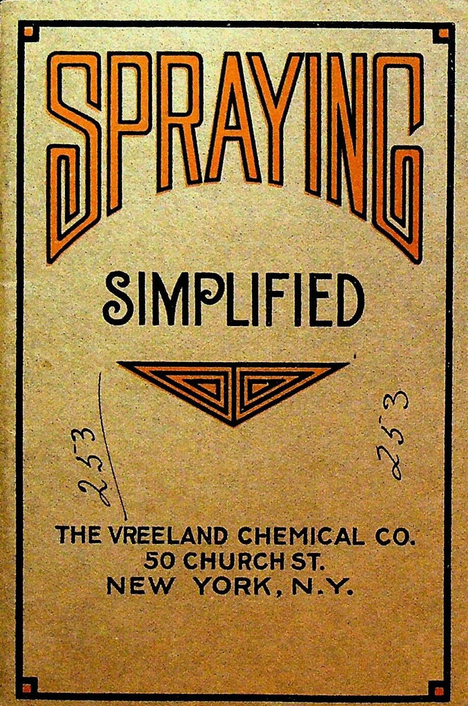 Spraying Simplified Vreeland Chemical Co Booklet 1911