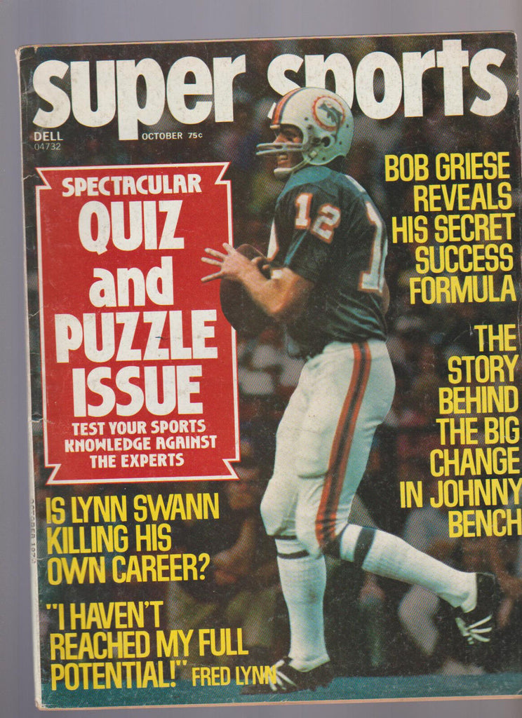 Super Sports Magazine October 1976 Bob Griese Johnny Bench Lynn Swann Fred Lynn