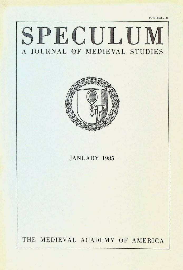 Speculum Journal of Medieval Studies January 1985 King Henry III Russia