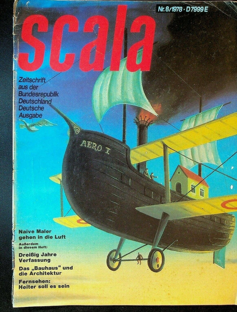 Scala Magazine August 1978 Albert Einstein Bauhaus Flight Mickey Mouse Disney
