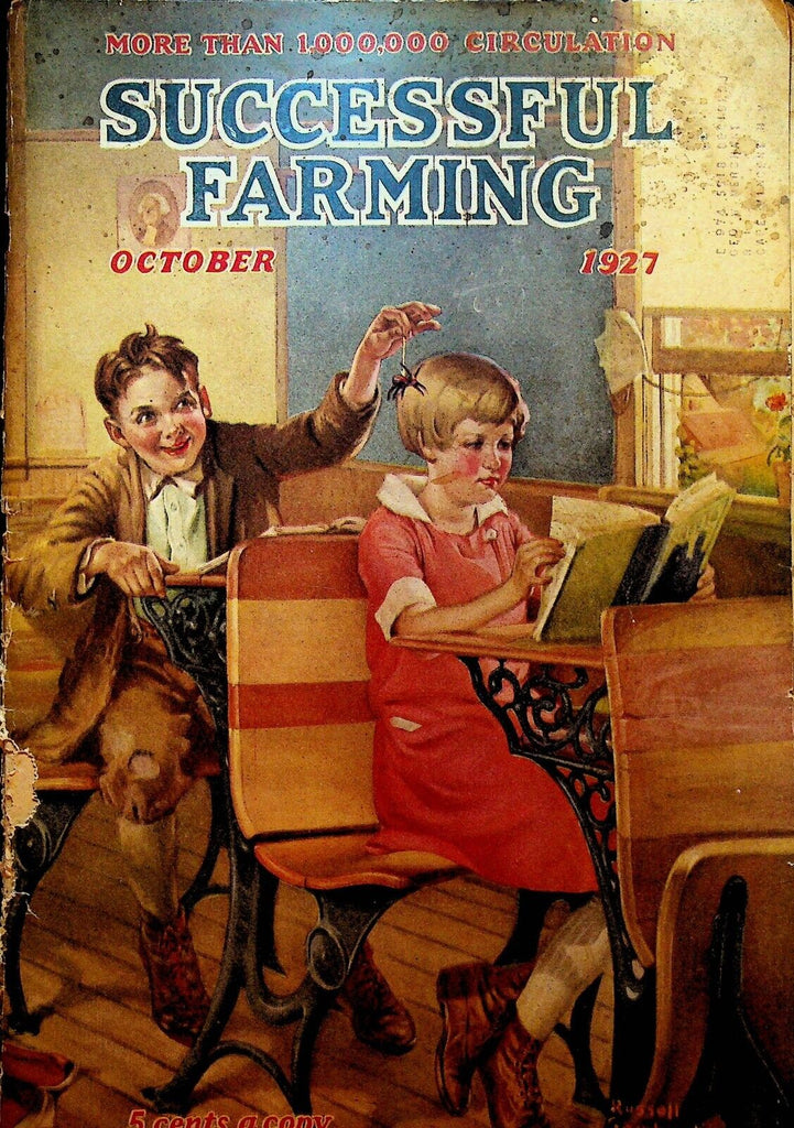 Successful Farming Magazine October 1927 Denmark Grade School Cover