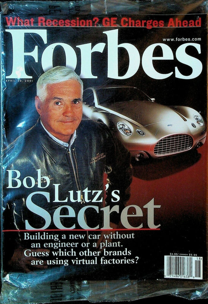 Forbes Magazine April 30 2001 Bob Lutz Cars Automobile GE SEALED