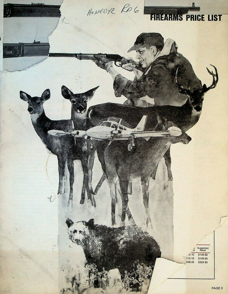 Winchester Western Firearms Price List 1971 Rifles Shotguns